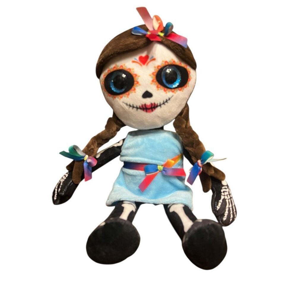 Day of the Dead XOXO Plush Doll Deborah Wishpets Plush Skeleton Halloween